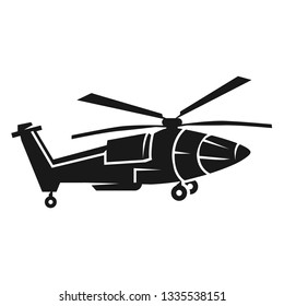 Pointy helicopter icon. Simple illustration of pointy helicopter vector icon for web design isolated on white background