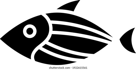 Pointy shape fish, illustration, vector on white background.
