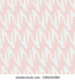 Pointy wings geometrical seamless vector pattern. Set of pointed offwhite wings repeated in a geometrical pattern in soft and subtle color palette.