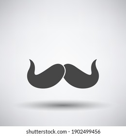 Poirot Mustache Icon Dark Gray On Stock Vector (Royalty Free ...
