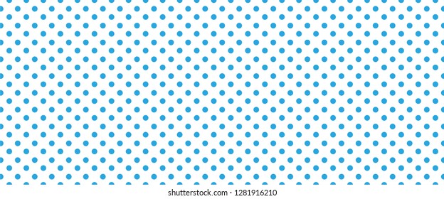 Pois dots. Memphis style blue polka dot jersey sign. Flat vector pattern. Seamless, geometric grid banner.  sign shape Raster texture. Coming soon boy, baby new born style
