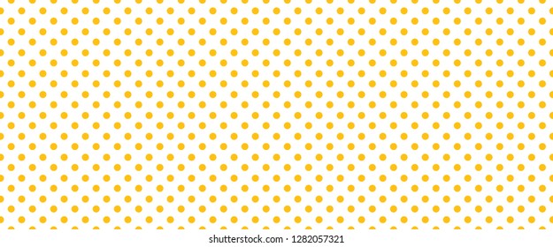 Pois dots. Memphis style yellow polka dot jersey. Flat vector pattern. Seamless, geometric grid banner sign. shape Raster texture. 