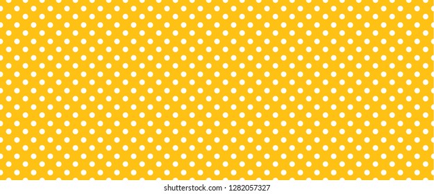 Pois dots. Memphis style yellow polka dot jersey sign. Flat vector pattern. Seamless, geometric grid banner.  sign shape Raster texture. 