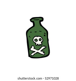 poison bottle drawing
