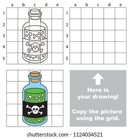 Poison Bottle, the educational game with simple game level. Copy the picture.