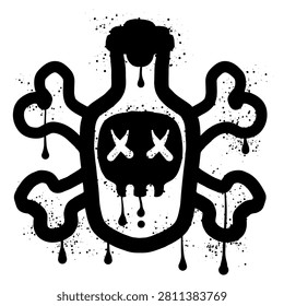 Poison bottle graffiti and
