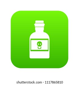 Poison bottle icon digital green for any design isolated on white vector illustration