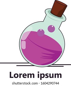 Poison Bottle Logo Vector Design