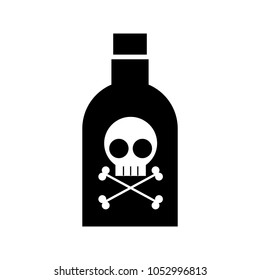 poison bottle with skull