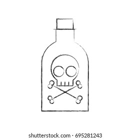 poison bottle with skull