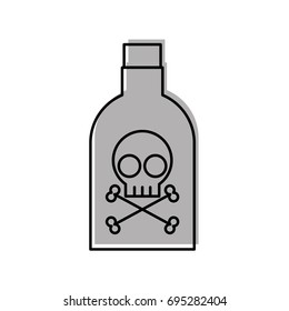 poison bottle with skull