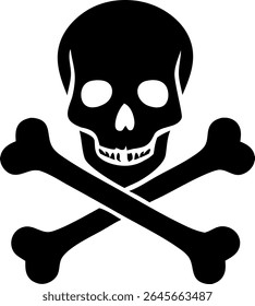 Poison Bottle with Skull – Toxic Warning Vector Illustration