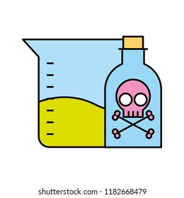 poison bottle test tube sample science