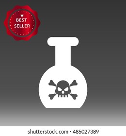 Poison Bottle Vector Icon Illustration