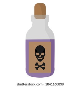 Poison bottle. Vector image, eps 10