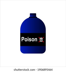 poison bottle - vector stock