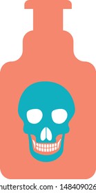poison danger harmful trendy icon on white background for web graphic