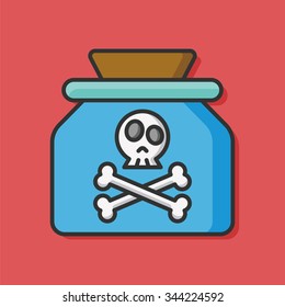 Poison danger vector icon