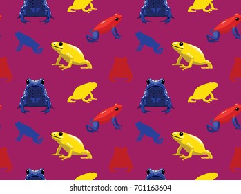 Poison Dart Frog Set Wallpaper Pink Wallpaper