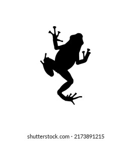 Poison Dart Frog Silhouette Vector. Best Poison Dart Frog Icon Illustration.