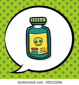 poison doodle, speech bubble