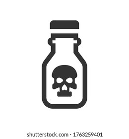 Poison, drug icon, vector graphics