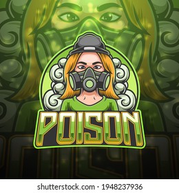 Poison esport mascot logo design