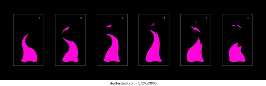 Poison explosion effect. Explosion Animation effect. Animation Sprite sheet for games, cartoon or animation. vector style animation effect 1330.