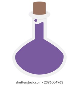 Ilustración plana de envenenamiento e icono, etc.