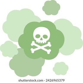 Poison Gas Isolated Vector Illustration