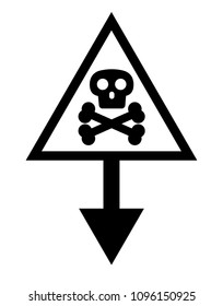 poison here. Map marker with skull symbol.