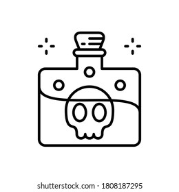 Poison icon design on white background
