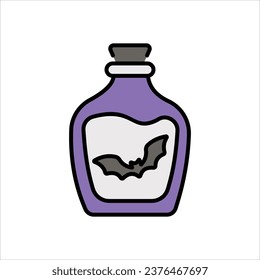 Poison icon isolate white background vector stock illustration