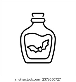 Poison icon isolate white background vector stock illustration