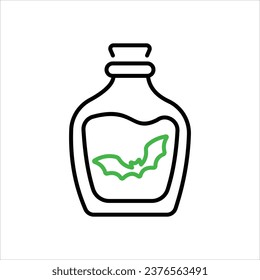 Poison icon isolate white background vector stock illustration