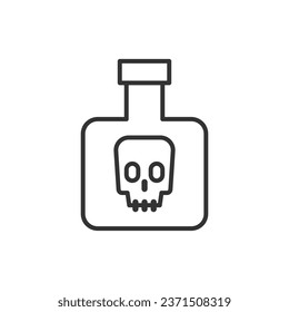 Poison icon isolated on white background. Halloween symbol modern, simple, vector, icon for website design, mobile app, ui. Vector Illustration