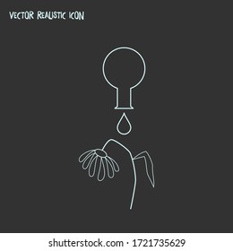 Poison icon line element. Vector illustration of poison icon line isolated on clean background for your web mobile app logo design.