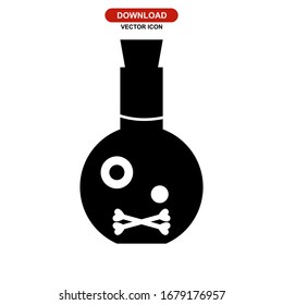 poison icon or logo isolated sign symbol vector illustration - high quality black style vector icons
