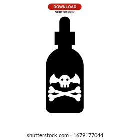poison icon or logo isolated sign symbol vector illustration - high quality black style vector icons
