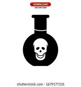 poison icon or logo isolated sign symbol vector illustration - high quality black style vector icons
