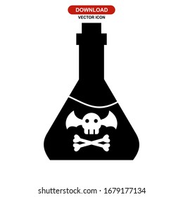 poison icon or logo isolated sign symbol vector illustration - high quality black style vector icons
