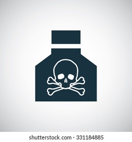 poison icon, on white background