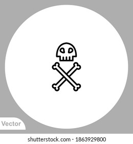 Poison icon sign vector,Symbol, logo illustration for web and mobile