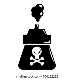 Poison icon. Simple illustration of poison vector icon for web
