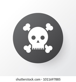Poison icon symbol. Premium quality isolated skull element in trendy style.