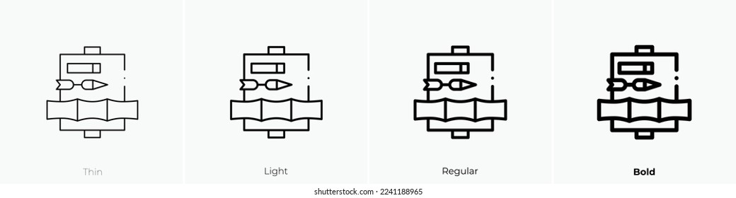 poison icon. Thin, Light Regular And Bold style design isolated on white background