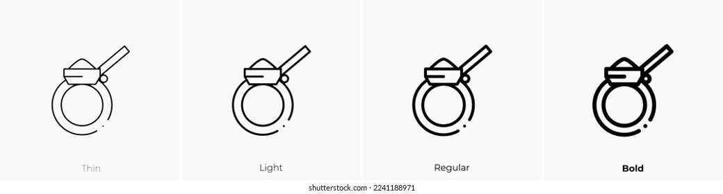 poison icon. Thin, Light Regular And Bold style design isolated on white background