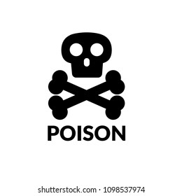 poison icon vector