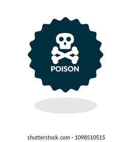 poison icon. vector illustration
