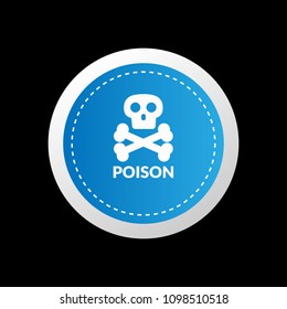 poison icon. vector illustration